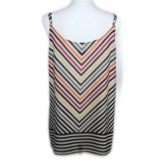 CAbi Style #5043 The Striped Linea Tank Top Blouse, Chevron, Lined, M - Picture 5 of 9